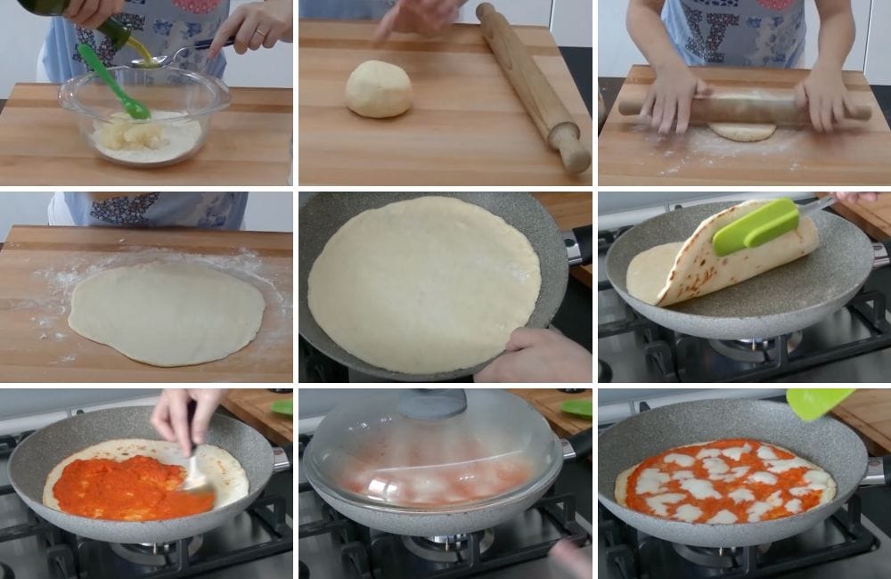 pizza di patate in padella STEP FINALI