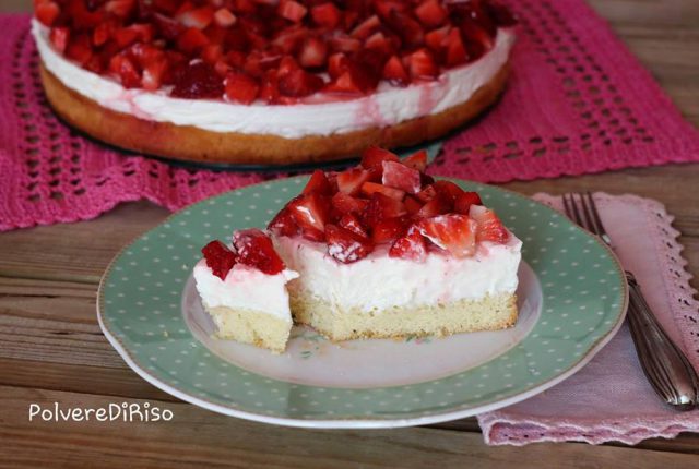 cheesecake fragole senza glutine