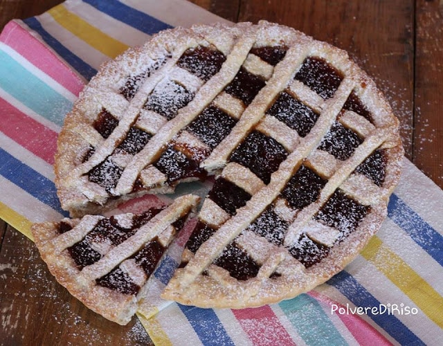 crostata alle fragole vegana