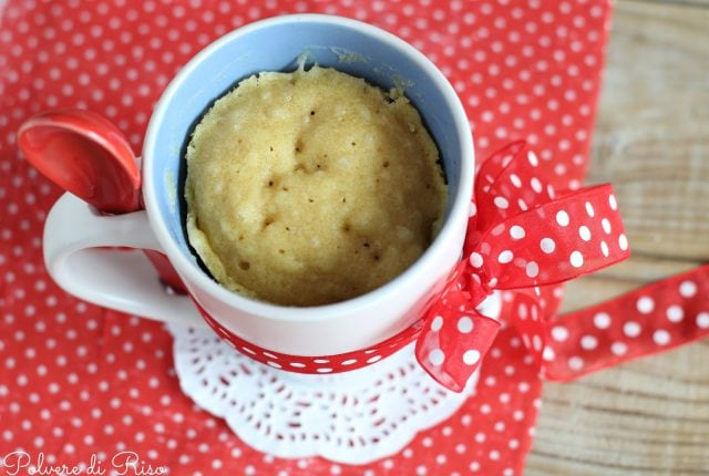 torta in tazza senza glutine