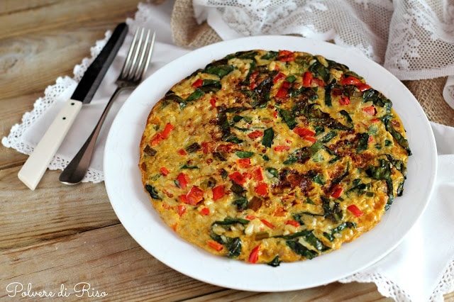 Frittata riso e verdure