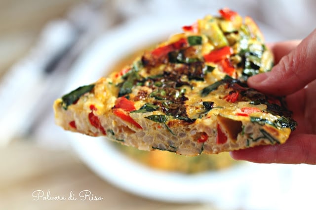 frittata riso e verdure 2