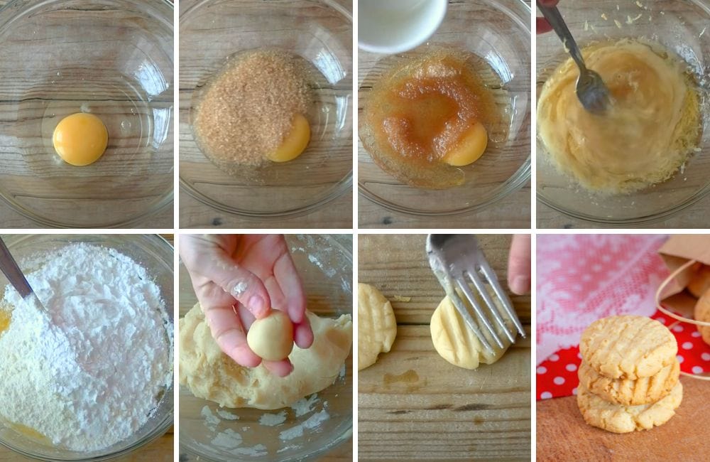 biscotti al limone senza burro STEP