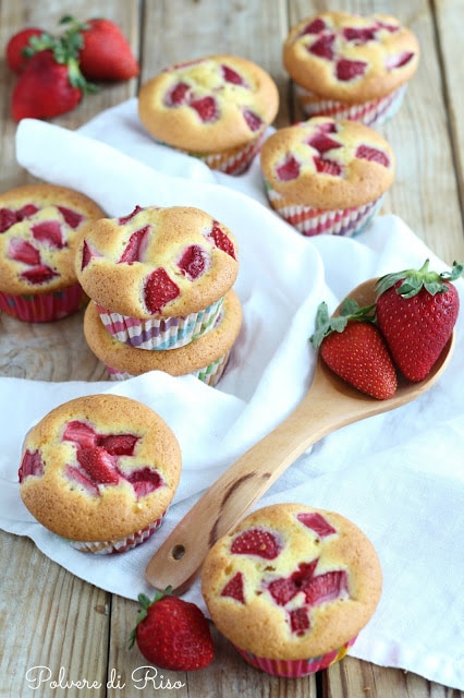 muffin alle fragole senza glutine