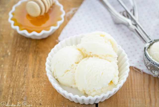gelato panna miele