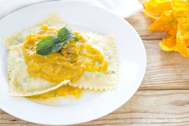 ravioli pesce e zucca 