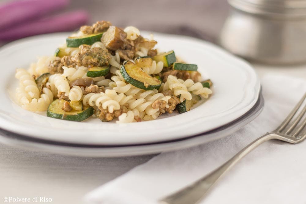 pasta zucchine e macinato