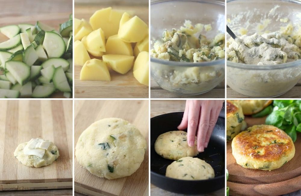 polpette di patate e zucchine STEP