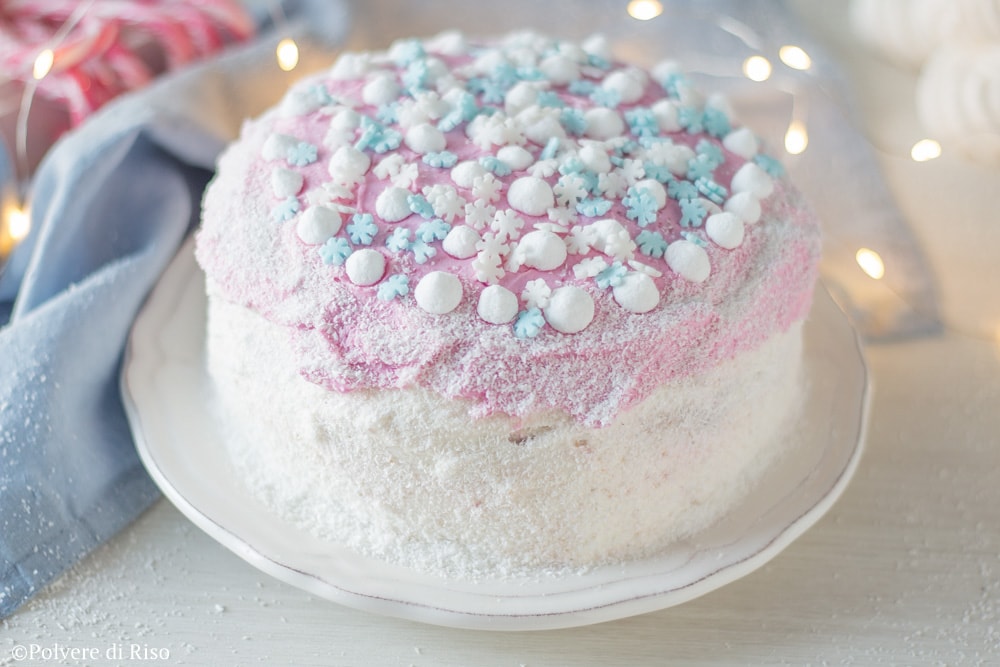 torta di compleanno fiocco di neve