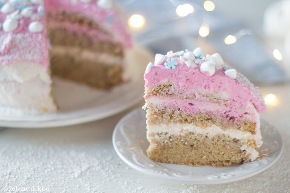 torta di compleanno fiocco di neve