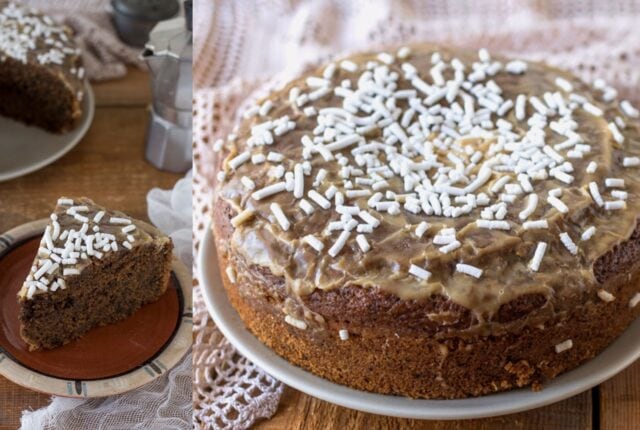 Torta soffice al caffè senza uova COPERTINA