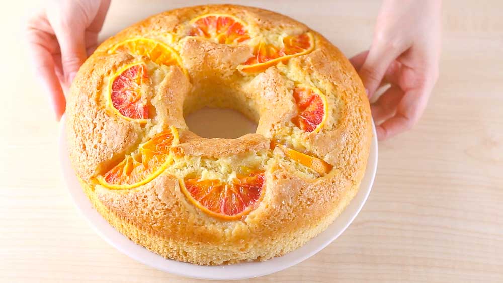 Ciambella all'arancia senza uova