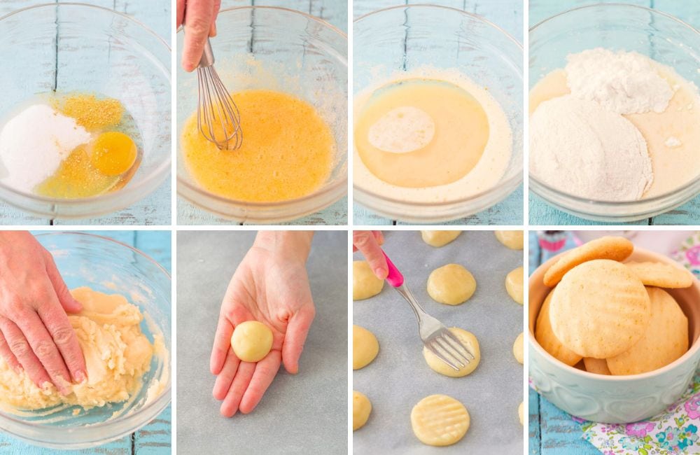 biscotti semplici fatti in casa STEP