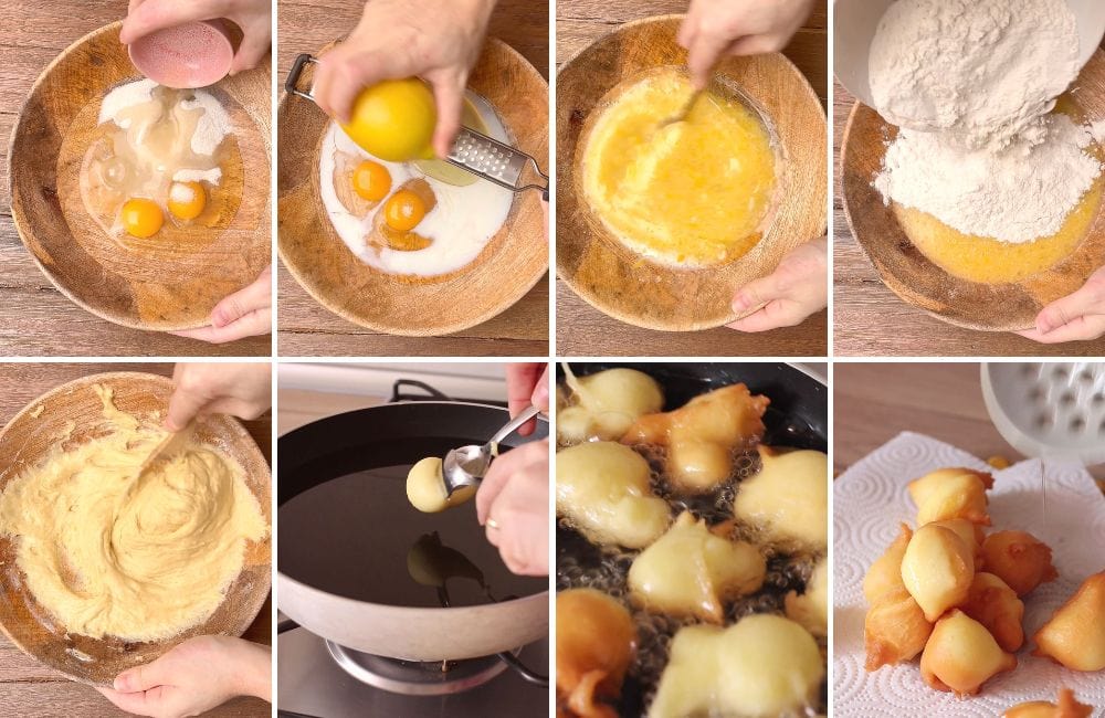 frittelle al limone STEP