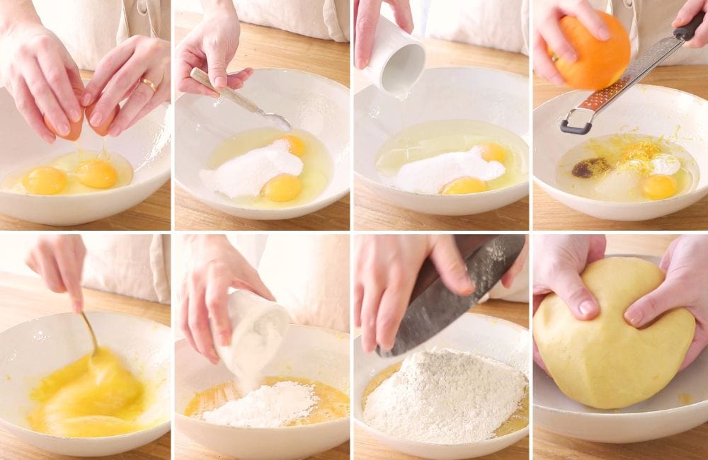 pasta frolla di pasqua STEP