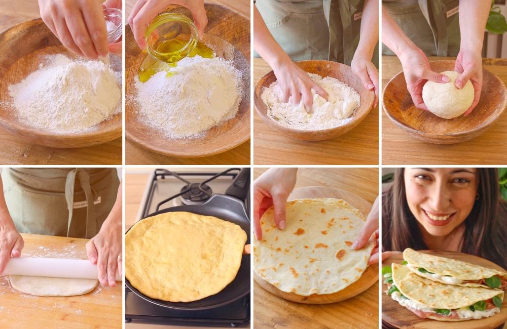 piadine allo yogurt STEP