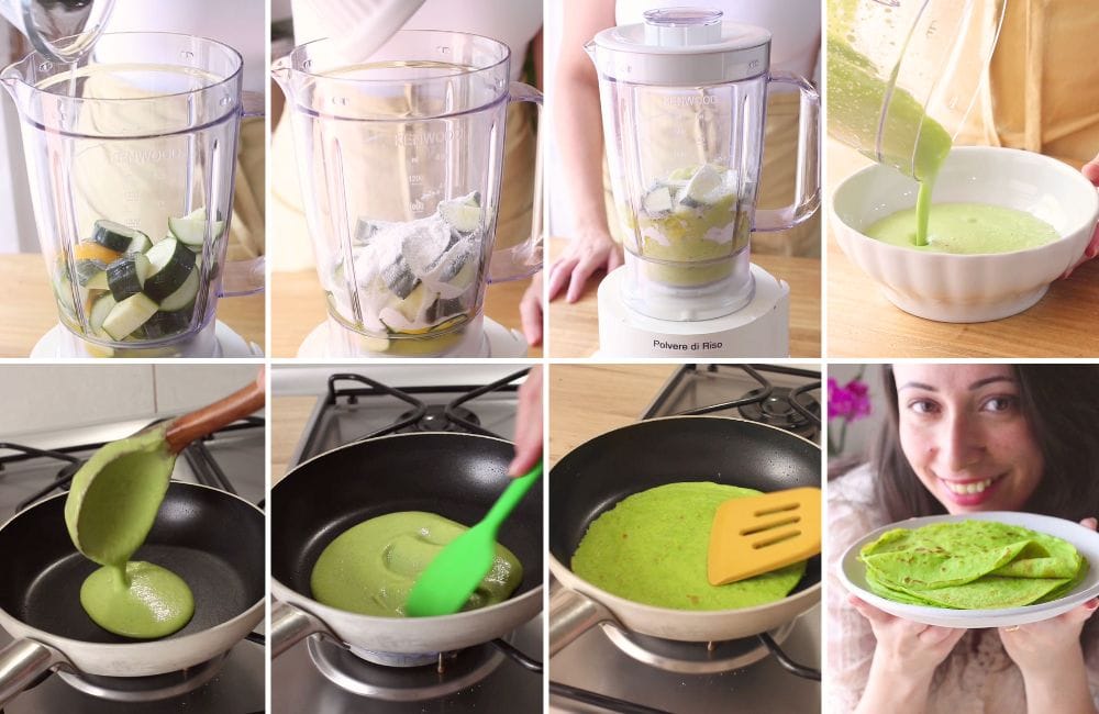 crepes di zucchine STEP