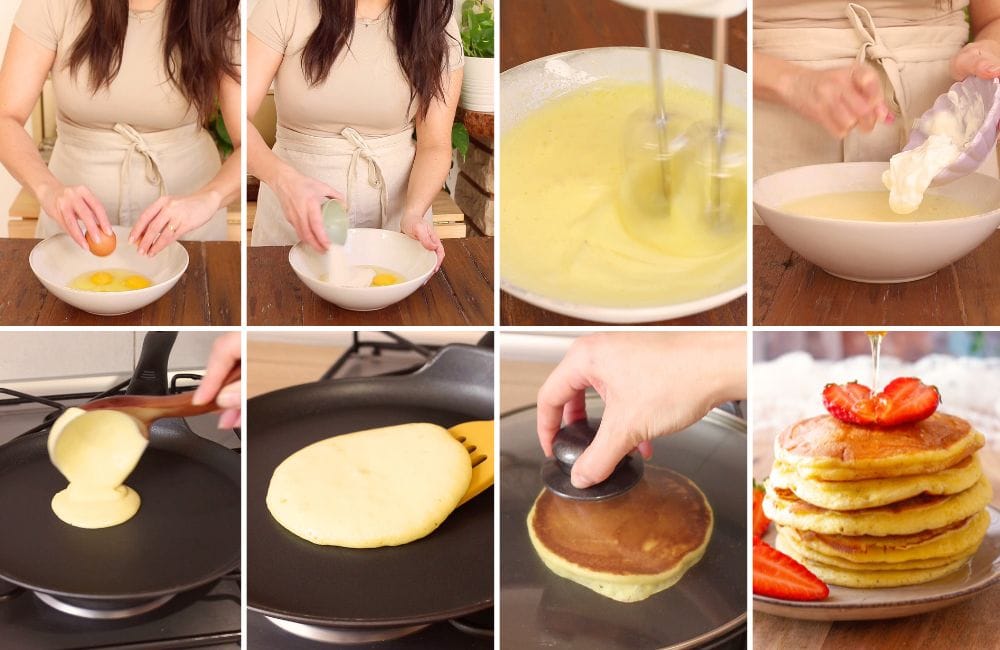 pancake allo yogurt STEP
