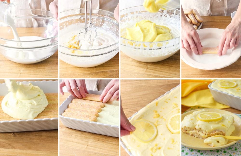 tiramisù al limone STEP