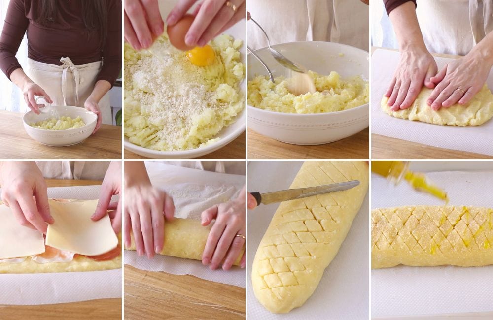 polpettone di patate STEP