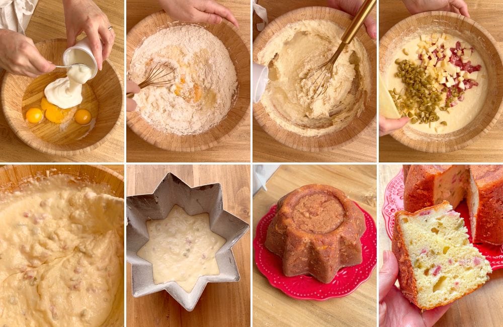 torta pandoro salata STEP