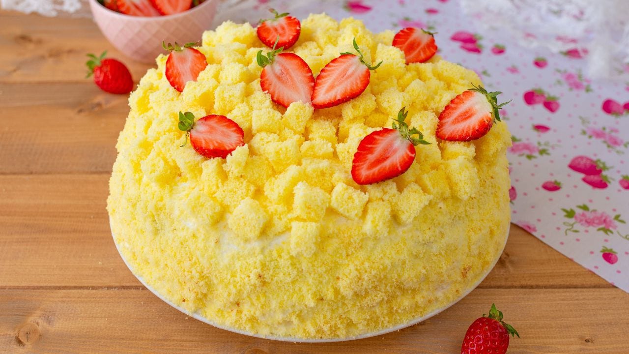 TORTA MIMOSA ALLE FRAGOLE - COPERTINA SITO 2
