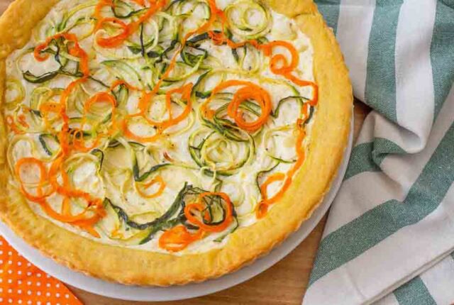 Crostata salata zucchine e carote