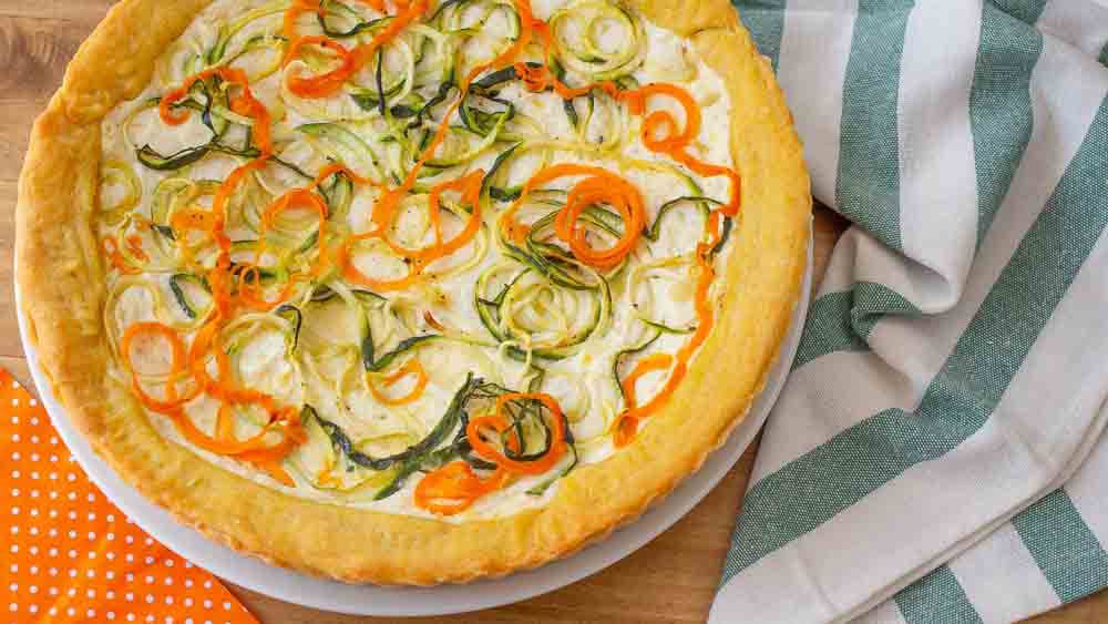 Crostata salata zucchine e carote